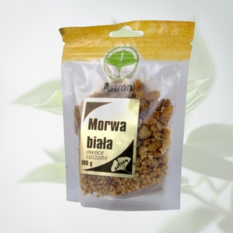 Astron Morwa biała suszone owoce 100 g naturalny owoc suszony