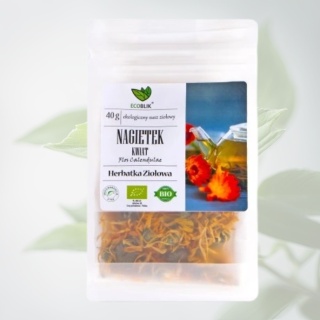 Ecoblik Nagietek kwiat EKO 40 g jednoskładnikowe zioła Calendula officinalis