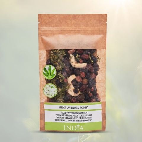 India Herbata Konopna Bomba Witaminowa 50 g herbata ziołowa konopna