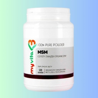 MyVita MSM proszek 500 g metylosulfonylometan czysty proszek suplement diety