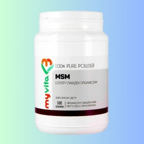 MyVita MSM proszek 500 g metylosulfonylometan czysty proszek suplement diety