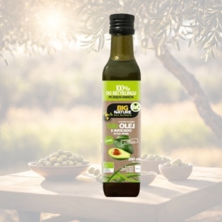 Big Nature Ekologiczny olej z awokado Extra Virgin 250 ml tłoczony na zimno BIO