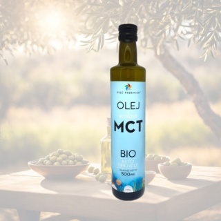 Pięć Przemian BIO olej MCT z kokosa 500 ml KETO bezglutenowy naturalny tłuszcz