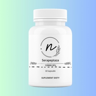 Serrapeptaza 120 000 SPU – enzym proteolityczny NaturePro 60 kapsułek