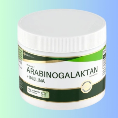 XenicoPharma ProbiotiX+ Arabinogalaktan + Inulina – błonnik i prebiotyki na wsparcie jelit, 100 g